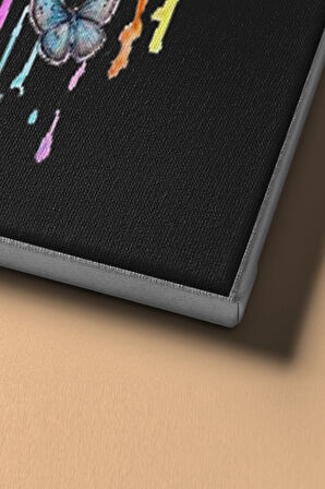 Sayılarla Boyama Seti Kasnaklı Kadın Kelebek Sırrı 60 X 75 Cm