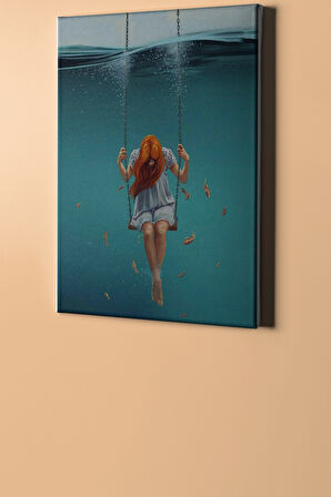 Sayılarla Boyama Seti Kasnaklı Balıklar Ve Salıncak 60 X 75 Cm