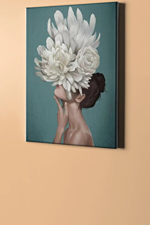 Sayılarla Boyama Seti Kasnaklı Gül Kadın 8 40 X 50 Cm