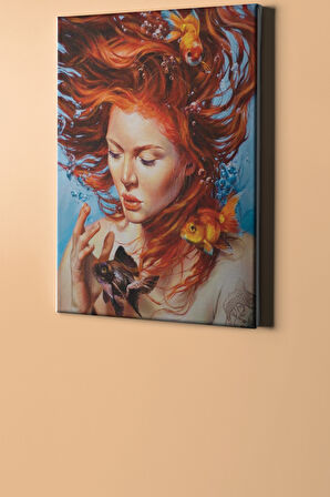 Sayılarla Boyama Seti Kasnaklı Suyun Dibindeki Hayat 50 X 65 Cm