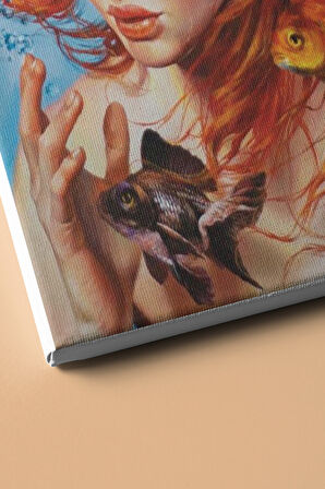 Sayılarla Boyama Seti Kasnaklı Suyun Dibindeki Hayat 50 X 65 Cm