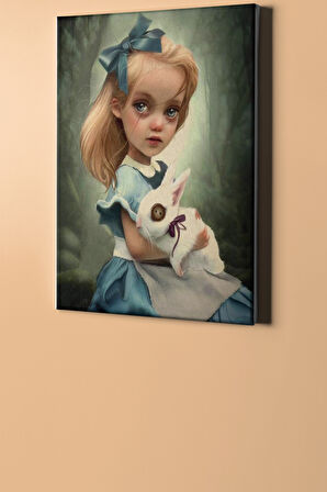 Sayılarla Boyama Seti Kasnaklı Tavşanlı Kız 60 X 75 Cm