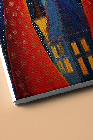 Sayılarla Boyama Seti Kasnaklı Gece Yarısı Melekleri 50 X 65 Cm