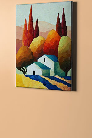 Sayılarla Boyama Seti Kasnaklı Sonbaharın Gelişi 60 X 75 Cm