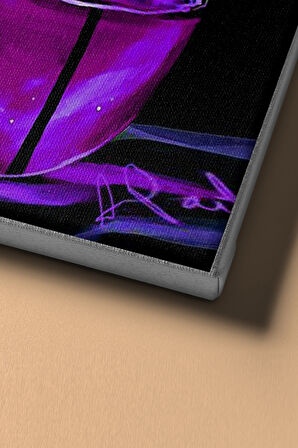 Sayılarla Boyama Seti Kasnaklı Mor Ve Çiçek 60 X 75 Cm