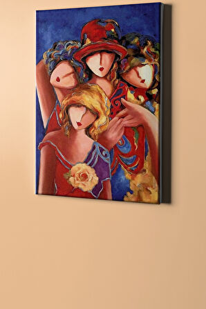 Sayılarla Boyama Seti Kasnaklı 4 Kardeş 40 X 50 Cm