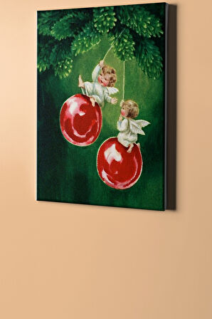 Sayılarla Boyama Seti Kasnaklı Yılbaşı Melekleri 50 X 65 Cm