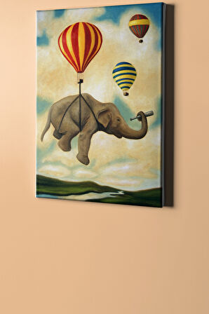 Sayılarla Boyama Seti Kasnaklı Gezgin Fil 50 X 65 Cm