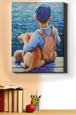 Sayılarla Boyama Seti Kasnaklı Küçük Dostlar 60 X 75 Cm