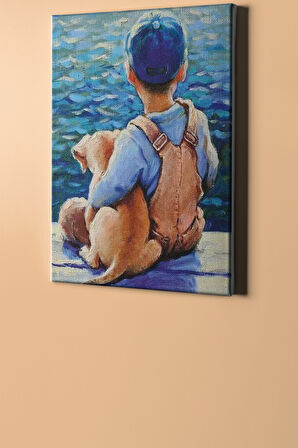 Sayılarla Boyama Seti Kasnaklı Küçük Dostlar 60 X 75 Cm