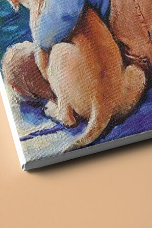 Sayılarla Boyama Seti Kasnaklı Küçük Dostlar 60 X 75 Cm