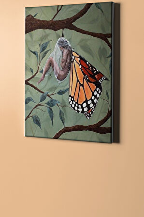 Sayılarla Boyama Seti Kasnaklı Kelebeğin Uykusu 40 X 50 Cm