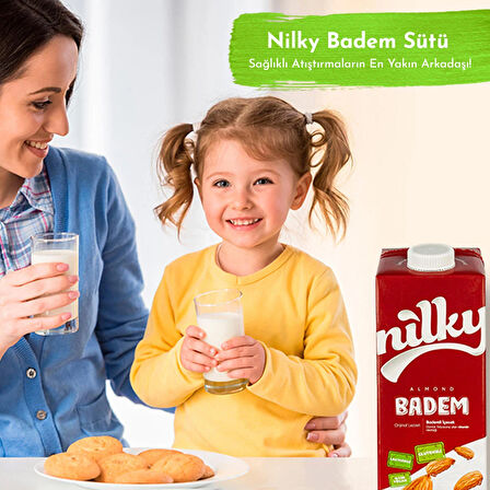 Nilky Badem Sütü Glütensiz Bitkisel Bazlı Laktosuz Vegan 3x1 lt