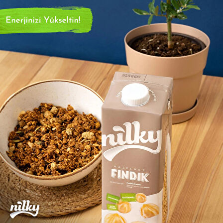 Nilky Fındık Sütü Glütensiz Bitkisel Bazlı Laktosuz Vegan 2x1 lt