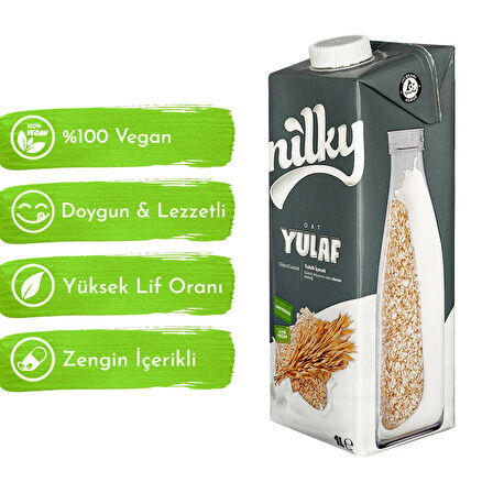 Nilky Yulaf Sütü Bitkisel Bazlı Laktosuz Vegan 6x1 lt