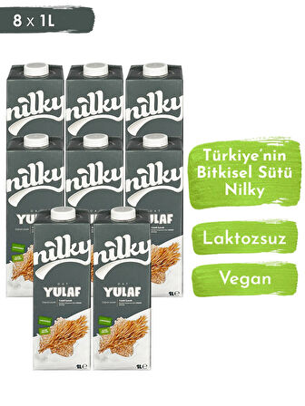 Nilky Yulaf Sütü Bitkisel Bazlı Laktosuz Vegan 8x1 lt