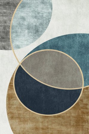Norella Home Modern Soyut Geometrik Desenli Halı Bej Gri 60x90 cm Yıkanabilir Kaymaz Tabanlı Salon Mutfak Antre Halısı