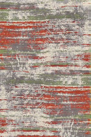 Norella Home Modern Soyut Desenli Halı 100 x 300 cm Çok Renkli Yıkanabilir Dijital Baskı Kaymaz Tabanlı