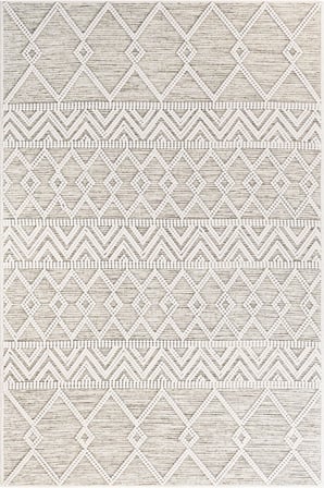 Norella Home Bohem Etnik Desenli Halı Krem Bej 80x150 cm Kaymaz Taban Yıkanabilir Dijital Baskı