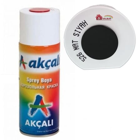 BuradaBulabilirsin Akçalı Sprey Boya 400 ml 526 Mat Siyah NL