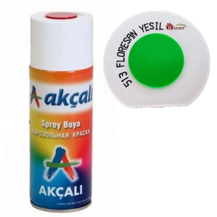 BuradaBulabilirsin Akçalı Sprey Boya 400 ml 513 Florasan Yeşil NL