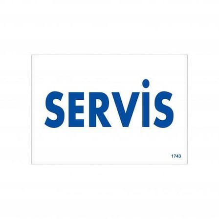 BuradaBulabilirsin Servis Uyarı Levhası 17,5x25 KOD:1743 NL