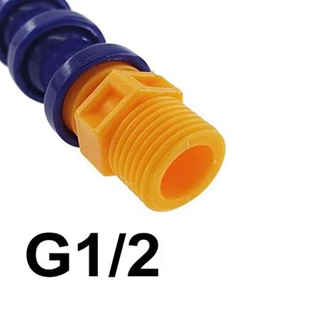 G 1/2 BORYAĞ HORTUMU YUVARLAK UÇLU