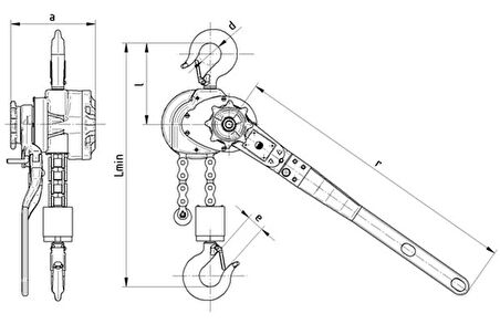 BRANO 0.8 TON HUBZUK BAKLA ZİNCİRİ TİP RZV