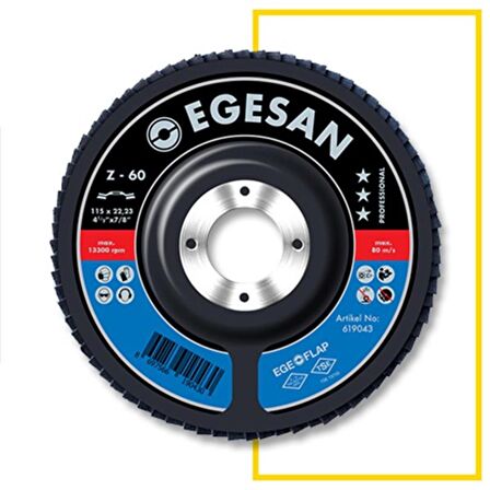 EGESAN 115mm 60 KUM PRO AO FLAP DİSK