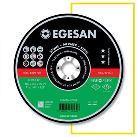 EGESAN 230*3,0*22,23 MERMER KESİCİ TAŞ