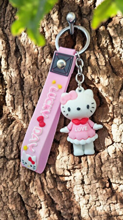 Hello Kitty 3D Silikon Anahtarlık ve Çanta süsü