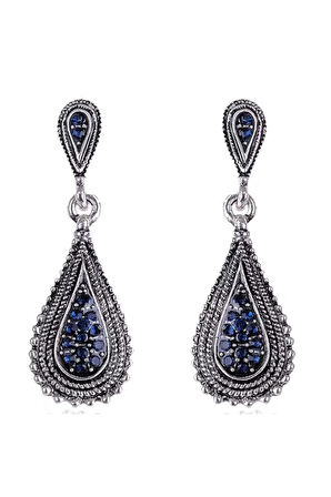 Royal Mavi Damla Küpe