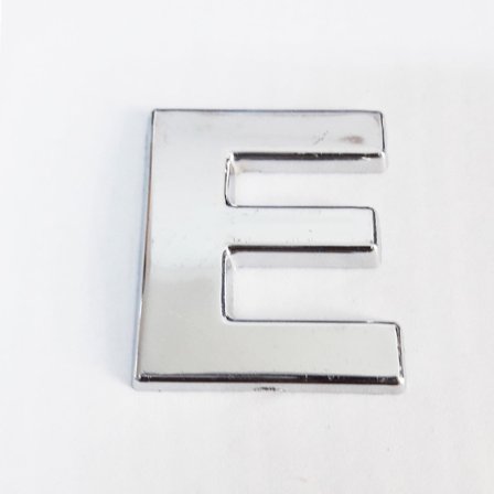 E Harfi 3,75 Cm Krom Yapışkanlı