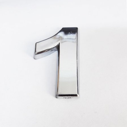 1 Rakamı 3,75 Cm Krom Yapışkanlı