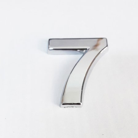 7 Rakamı 3,75 Cm Krom Yapışkanlı