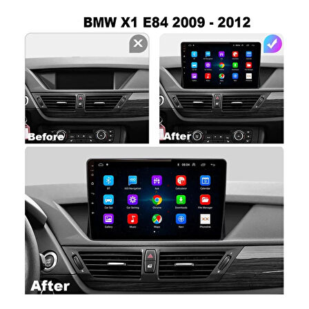 BMW X1 E834 2009-2013 UYUMLU 9 İNÇ 2+32 GB MULTİMEDYA