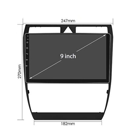 AUDİ A6 1997-2004 UYUMLU 9 inç 6-128 GB MULTİMEDYA