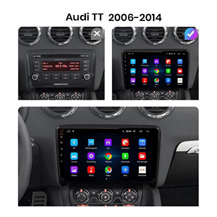AUDİ TT 2007-2011 UYUMLU 9 inç 8-128 GB MULTİMEDYA