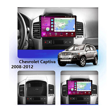 CHEVROLET CAPTİVA 2007-2011 UYUMLU ÜSTE TAKILAN 9 inç 8-128 GB MULTİMEDYA