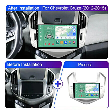 CHEVROLET CRUZE 2012-2015 UYUMLU 9 inç 6-128 GB MULTİMEDYA
