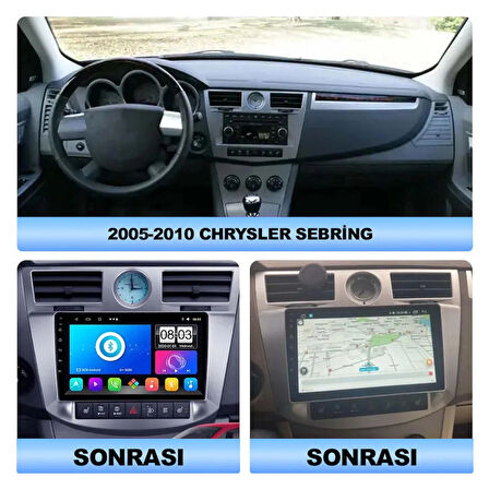 CHRYSLER SEBRİNG 2005-2010 UYUMLU 9 inç 4-64 GB MULTİMEDYA