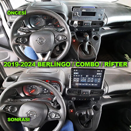 CİTROEN BERLİNGO PEJO RİFTER OPEL COMBO 2019-2024 UYUMLU 6-128 GB MULTİMEDYA