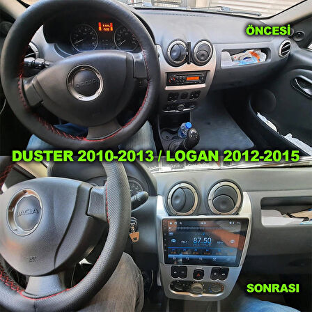 DACİA DUSTER 2010-2013 LOGAN 2012-2015 STEPWAY 2008-2012 UYUM 8-128 GB MULTİMEDYA
