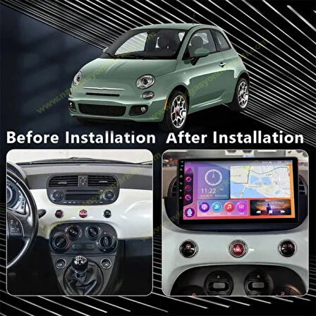 FİAT 500C 2011-2015 UYUMLU 9 inç 4-64 GB MULTİMEDYA
