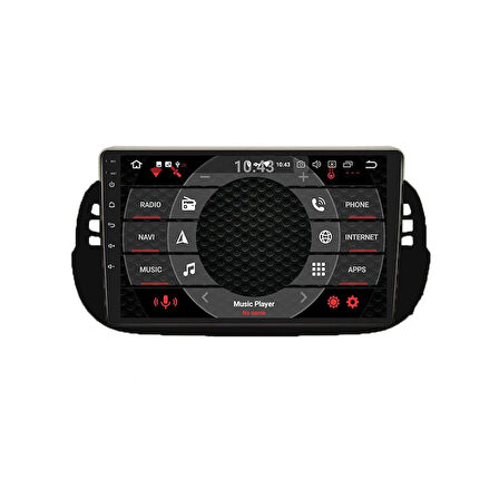 FİAT 500C 2011-2015 UYUMLU 9 inç 6-128 GB MULTİMEDYA