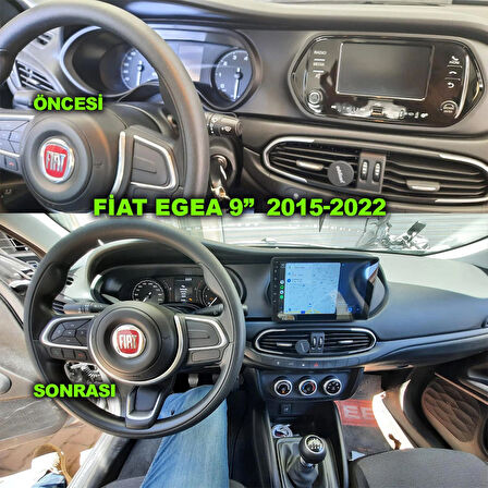 FİAT EGEA 2022-2024 UYUMLU 9 inç 8-128 GB MULTİMEDYA