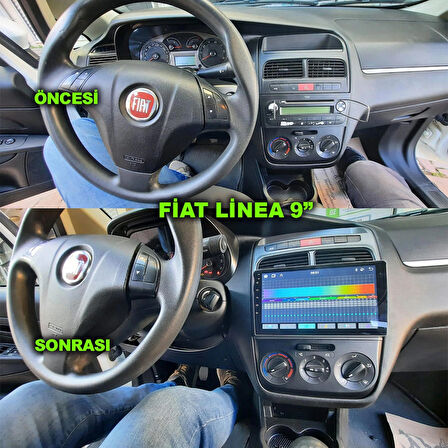 FİAT LİNEA UYUMLU 9 inç 6-128 GB MULTİMEDYA