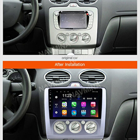 FORD FOCUS 2 CONNECT 2007-2011 MANUEL KLİMA UYUMLU 9 inç 6-128 GB MULTİMEDYA