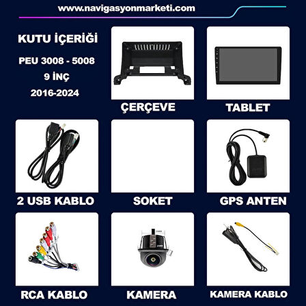 FORD FOCUS 3-4 2012-2018 UYUMLU 9 inç 8-128 GB MULTİMEDYA