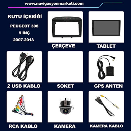 FORD KARE KUGA FUSİON MONDEO FİESTA 9 inç 8-128 GB MULTİMEDYA